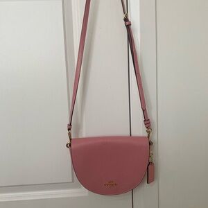 Pink coach cross body